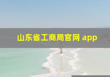 山东省工商局官网 app